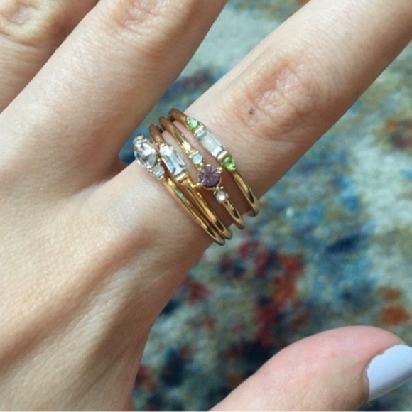 NWT 18k gold four piece Ring Set - Picture 16 of 16